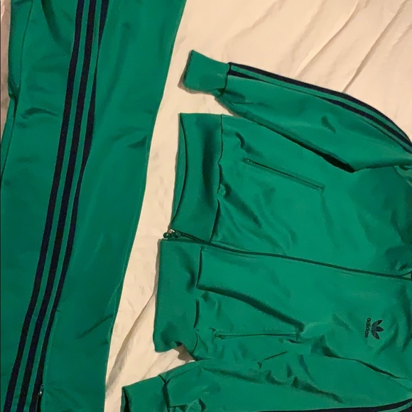 kelly green adidas tracksuit